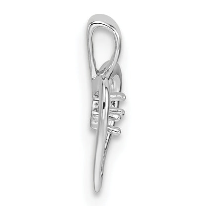 10K White Gold Heart Pendant Mounting