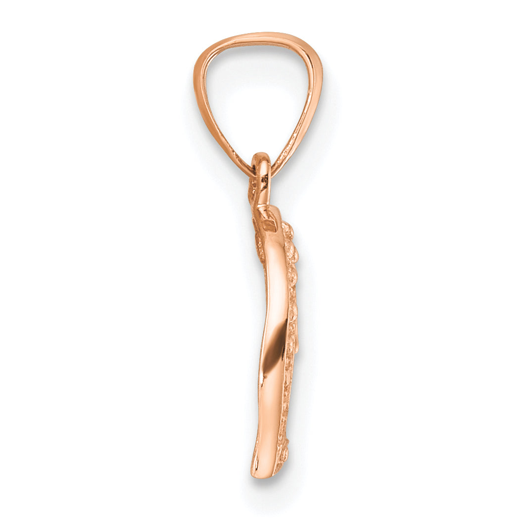 14k Rose Gold 14k Rose Gold .01ct. Diamond Heart Pendant