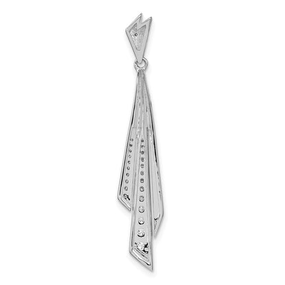 14k White Gold 1/4 Ct. Lab Grown Diamond VS/SI+ G+ Fancy Pendant