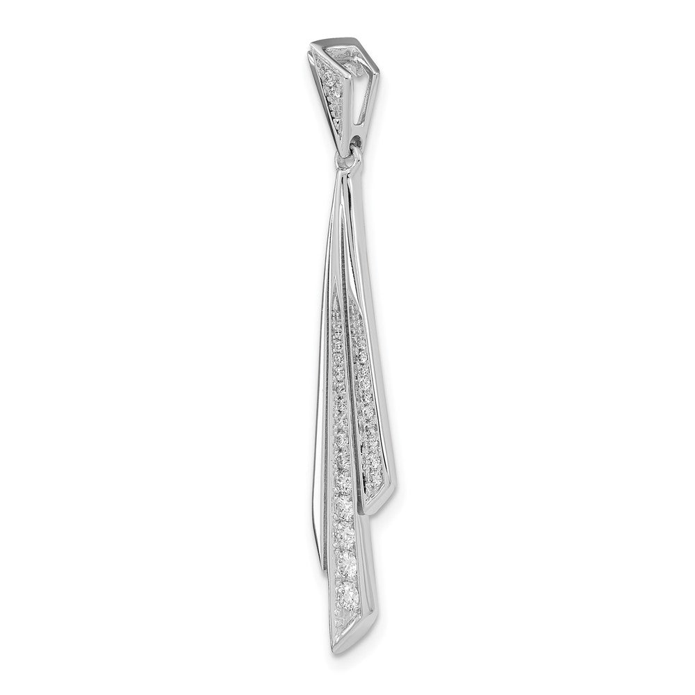 14k White Gold 1/4 Ct. Lab Grown Diamond VS/SI+ G+ Fancy Pendant