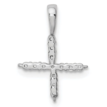 14k White Gold 1/8 Ct. Lab Grown Diamond VS/SI+ G+ Letter X Initial Pendant