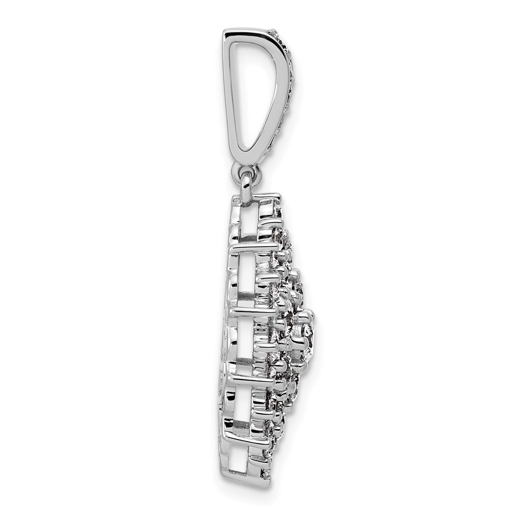 14k White Gold 14kw VS/SI+ G+ Lab Grown Diamond Pendant