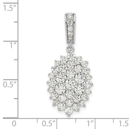 14k White Gold 14kw VS/SI+ G+ Lab Grown Diamond Pendant