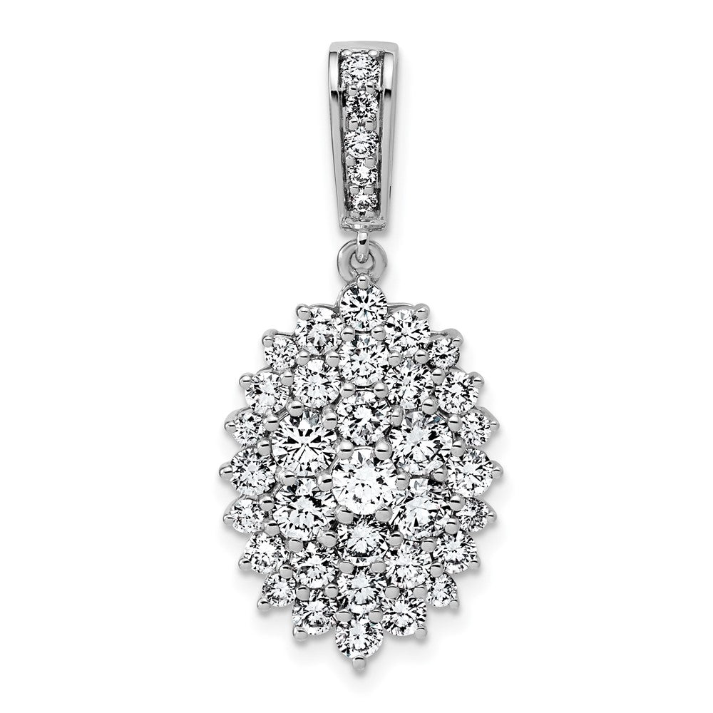 14k White Gold 14kw VS/SI+ G+ Lab Grown Diamond Pendant