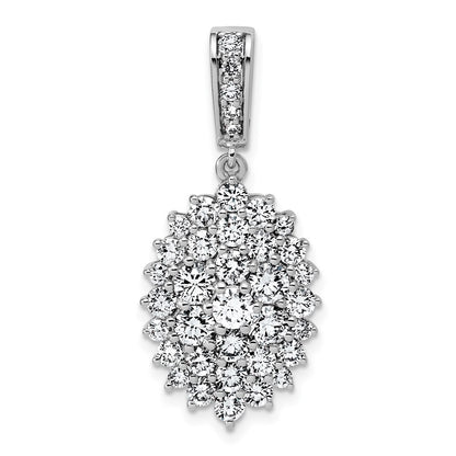 14k White Gold 14kw VS/SI+ G+ Lab Grown Diamond Pendant