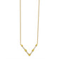 14k Yellow Gold 1/10 Ct. Lab Grown Diamond VS/SI+ G+ and Lab Created Sapphire 18 inch Necklace