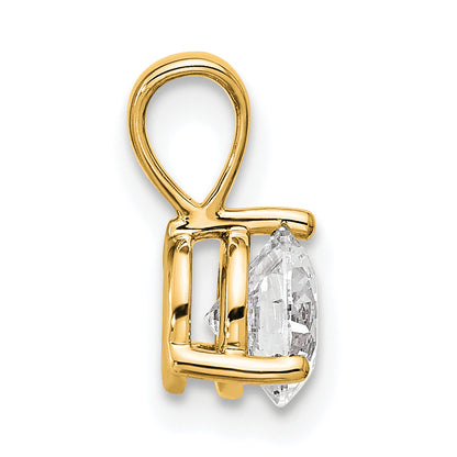 14k Yellow Gold 3/4 Ct. Lab Grown Diamond VS/SI+ G+ Three Prong Solitare Pendant