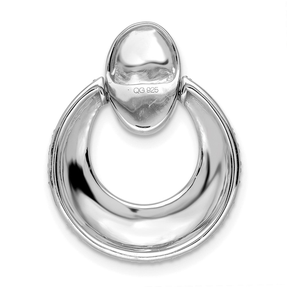 14K White Gold True Origin 1 1/6 Carat Lab Grown Diamond Vs Def 18 Inch Fancy Circle Pendant Necklace