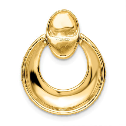 14K Yellow Gold True Origin 1 1/6 Carat Lab Grown Diamond Vs Def 18 Inch Fancy Circle Pendant Necklace