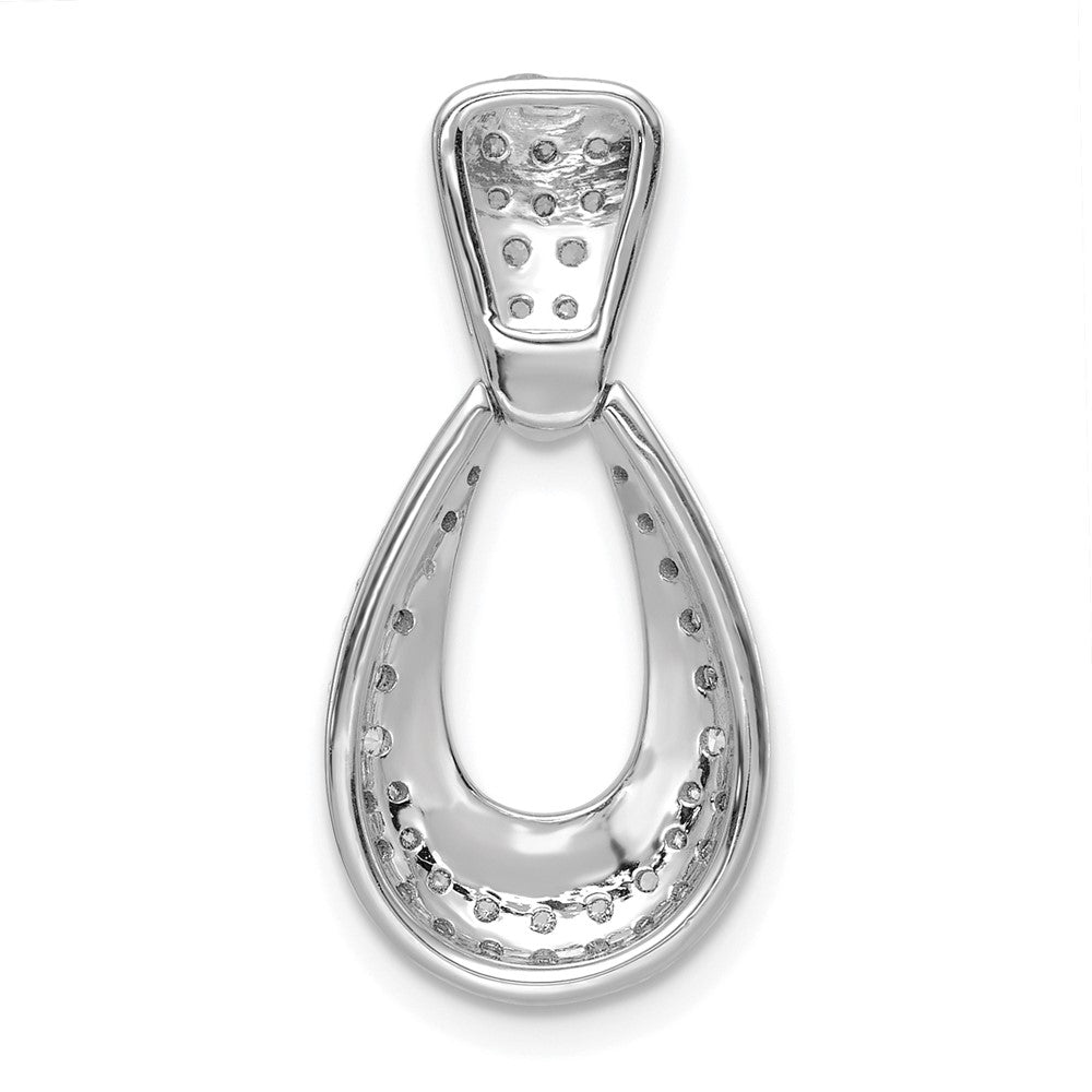 14K White Gold True Origin 1/2 Carat Lab Created Diamond Vs Def 18 Inch Fancy Teardrop Necklace