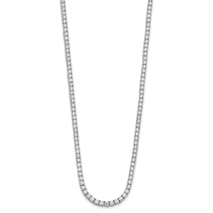 14k White Gold 10 Ct. Lab Grown Diamond VS/SI+ G+ 16 inch Tennis Necklace