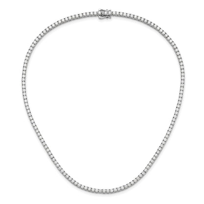 14k White Gold 10 Ct. Lab Grown Diamond VS/SI+ G+ 16 inch Tennis Necklace