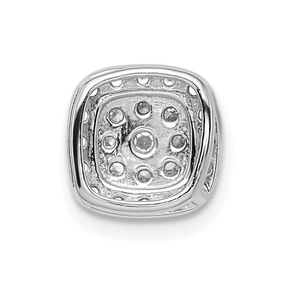 14k White Gold 3/8 Ct. Lab Grown Diamond VS/SI+ G+ Chain Slide Pendant