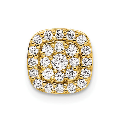 14k Yellow Gold 3/8 Ct. Lab Grown Diamond VS/SI+ G+ Chain Slide Pendant