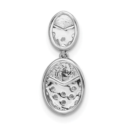 14k White Gold 1/5 Ct. Lab Grown Diamond VS/SI+ G+ Dangle Chain Slide Pendant