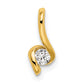 14k Yellow Gold 1/10 Ct. Lab Grown Diamond VS/SI+ G+ Fashion Pendant