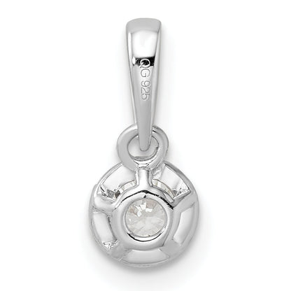 14K White Gold True Origin 1/4 Carat Lab Grown Diamond Vs Def 18 Inch Solitaire Pendant Necklace