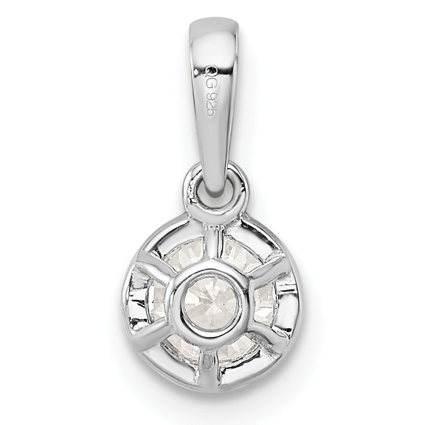 14K White Gold True Origin 1/2 Carat Lab Grown Diamond Vs Def 18 Inch Solitaire Pendant Necklace