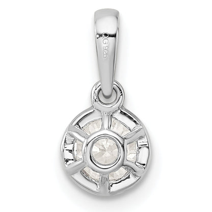 14K White Gold True Origin 1/2 Carat Lab Grown Diamond Vs Def 18 Inch Solitaire Pendant Necklace