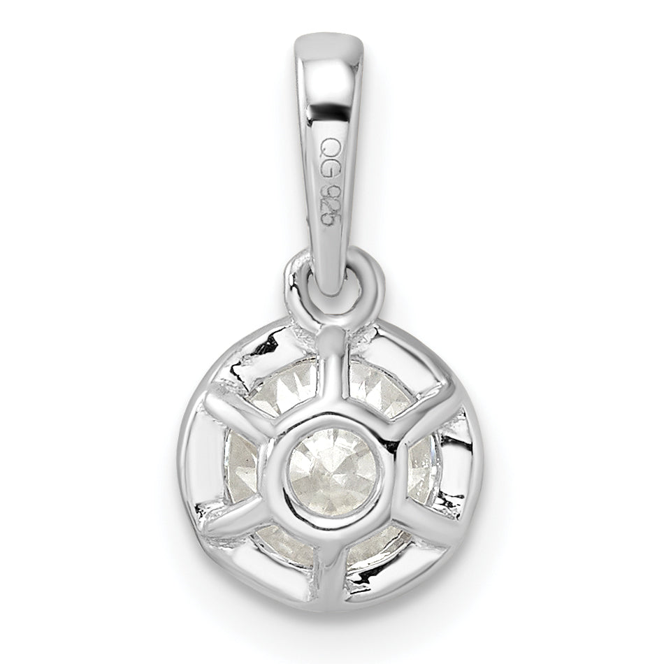 14K White Gold True Origin 3/4 Carat Lab Grown Diamond Vs Def 18 Inch Solitaire Pendant Necklace