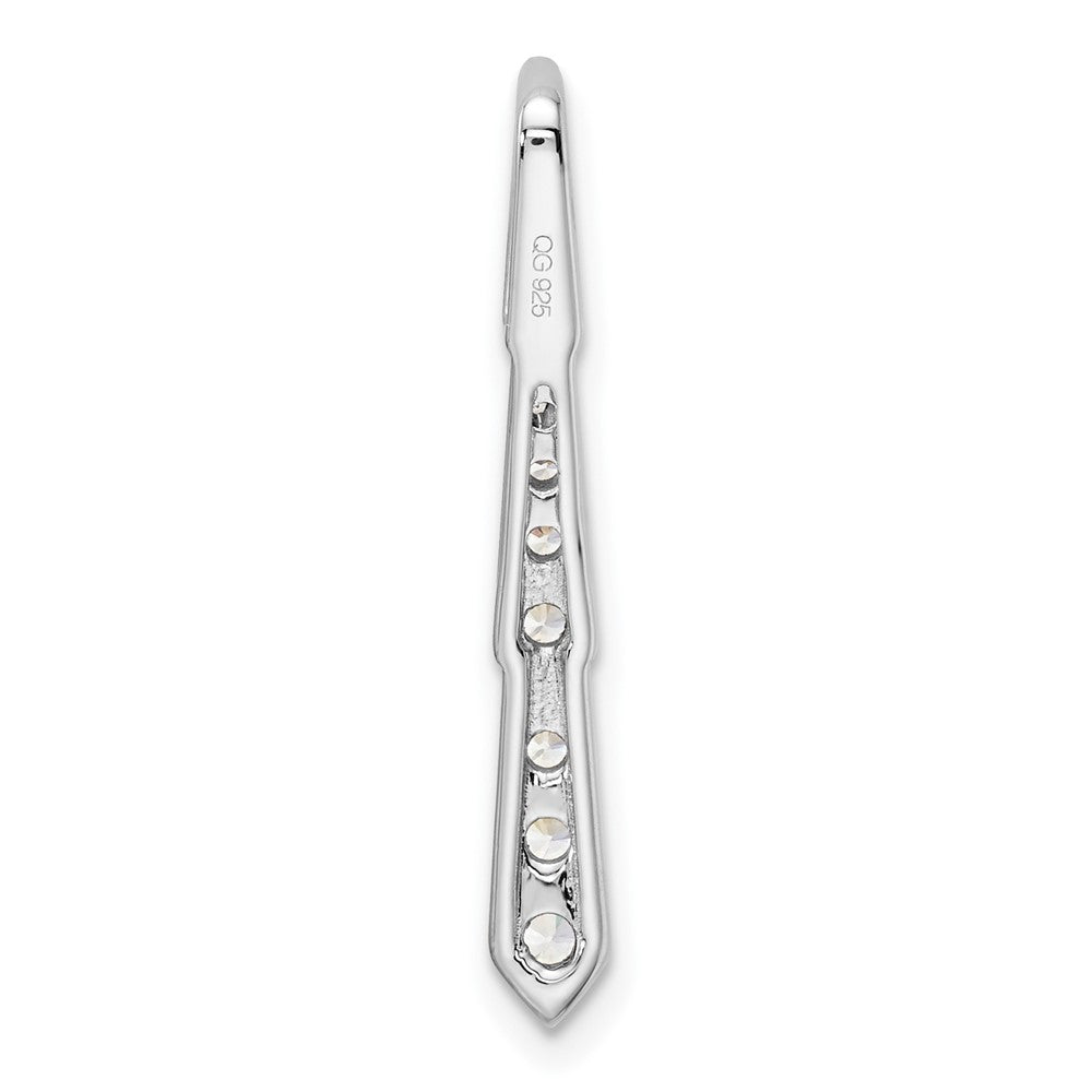 14K White Gold True Origin 3/8 Carat Lab Grown Diamond Vs Def 18 Inch Vertical Slide Necklace