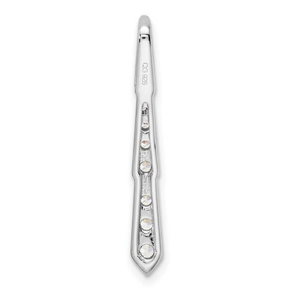 14K White Gold True Origin 3/8 Carat Lab Grown Diamond Vs Def 18 Inch Vertical Slide Necklace