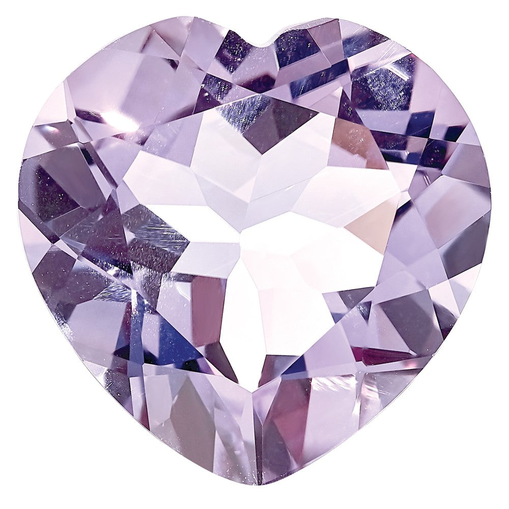 Gemstone Rose De France Quartz Aa Quality 12mm Heart