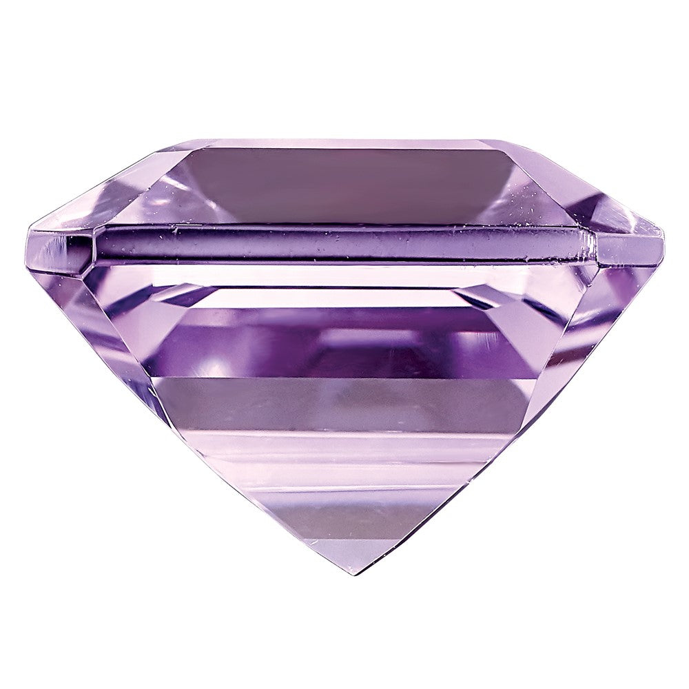 Gemstone Rose De France Quartz Aa Quality 12X10mm Emerald Cut