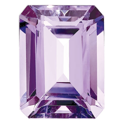 Gemstone Rose De France Quartz Aa Quality 10X8mm Emerald Cut