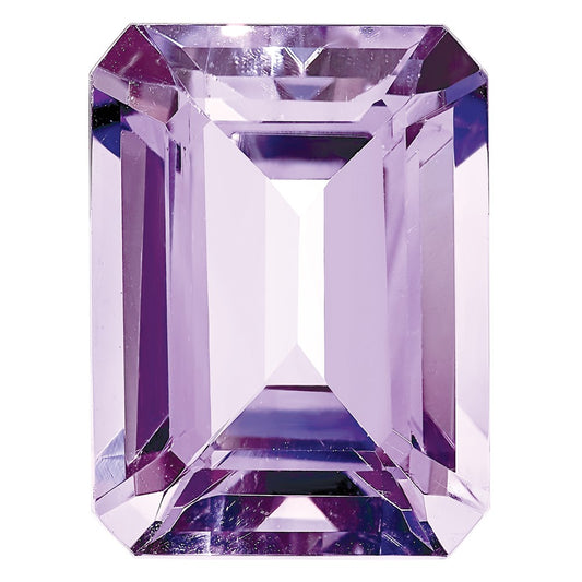 Gemstone Rose De France Quartz Aa Quality 8X6mm Emerald Cut