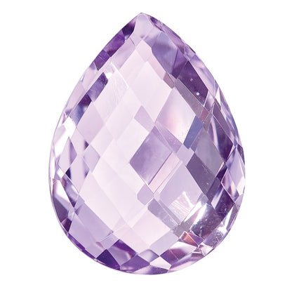 Gemstone Rose De France Quartz Aa Quality 16X12mm Pear Briolette