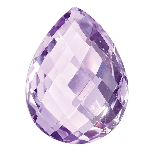 Gemstone Rose De France Quartz Aa Quality 16X12mm Pear Briolette