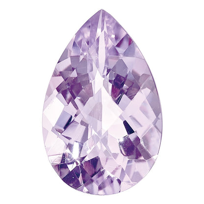 Gemstone Rose De France Quartz Aa Quality 14X9 Pear Checkerboard