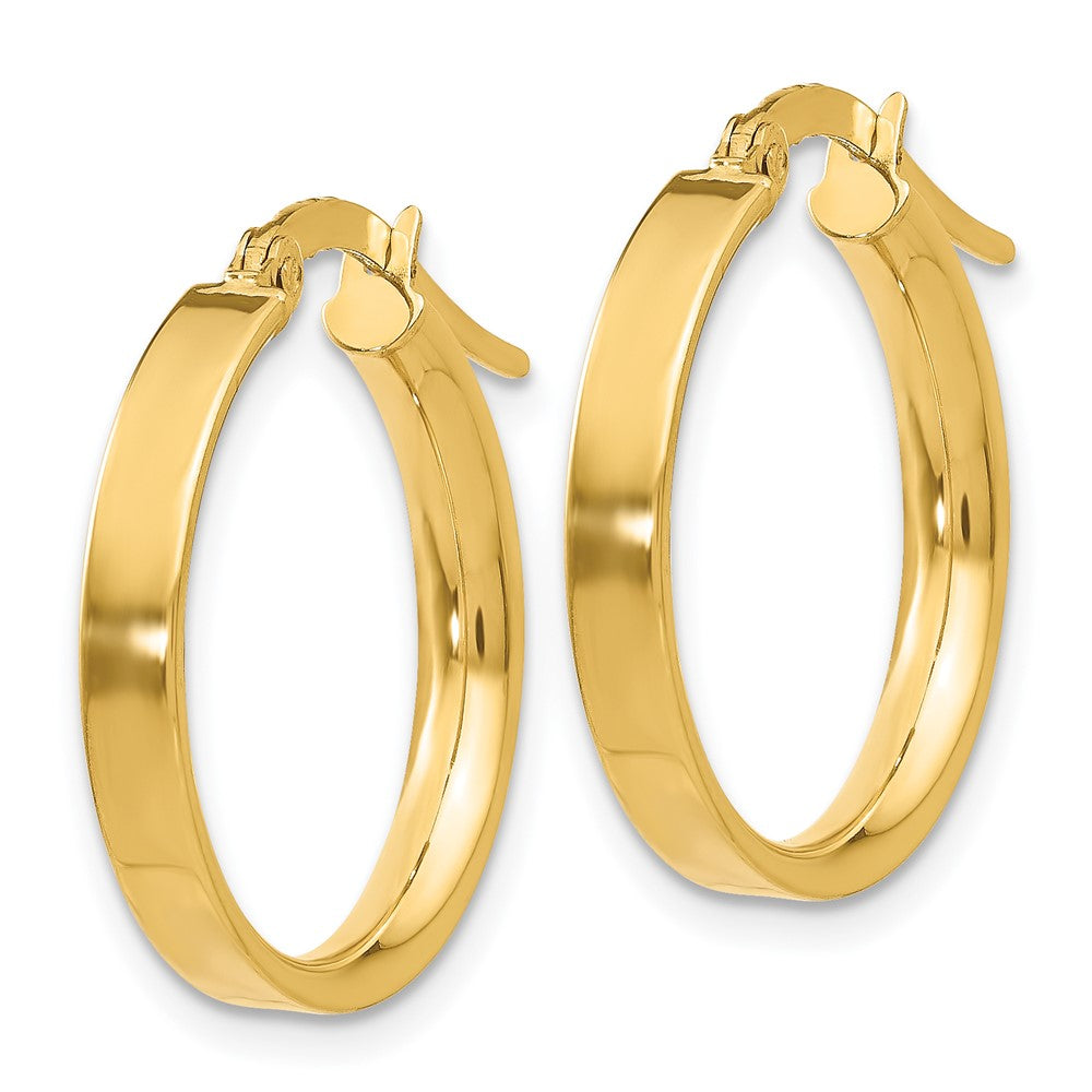 14K Yellow Gold 3mm Small Hoop Earrings