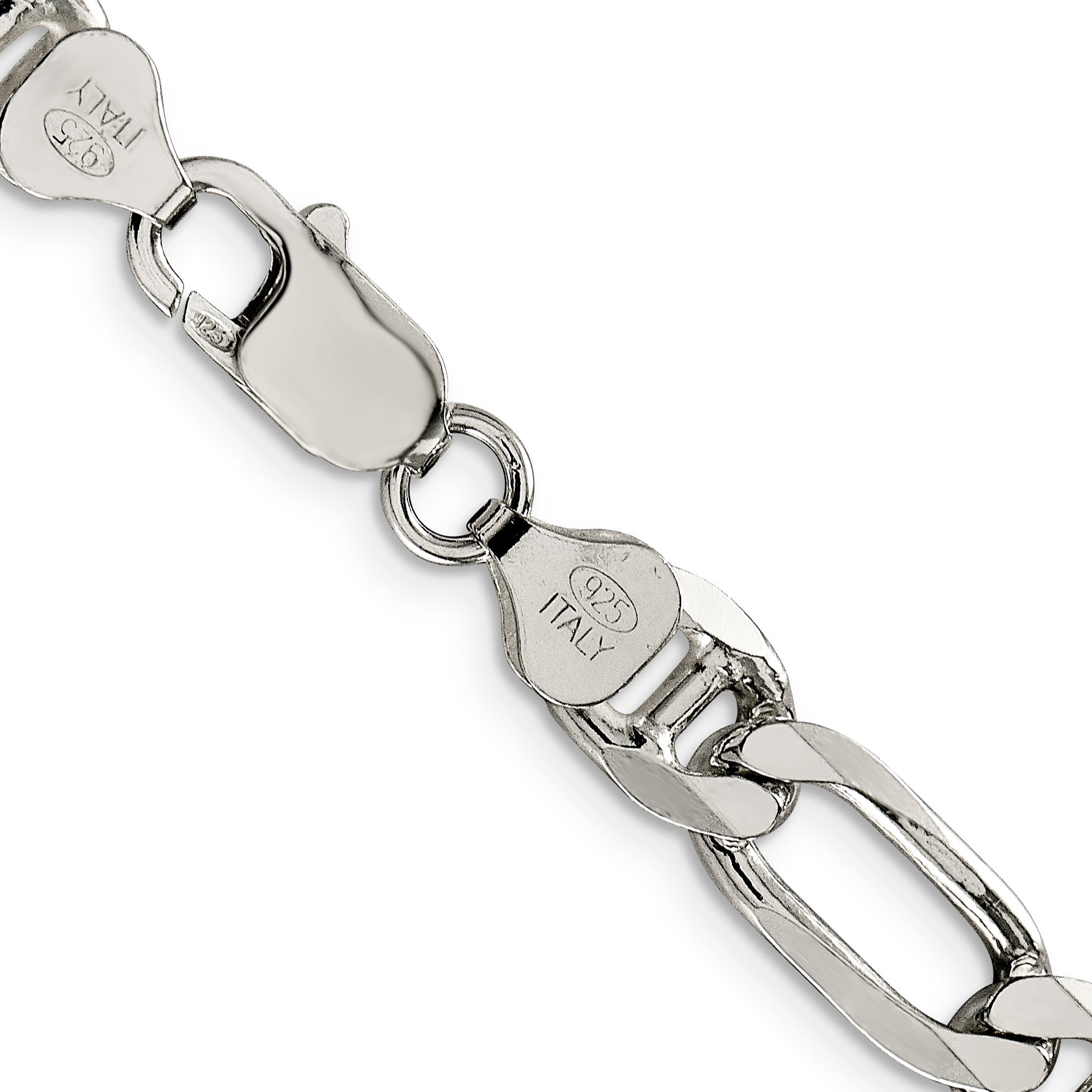 20 Inch Sterling Silver 8.25mm Figaro Anchor Chain Necklace