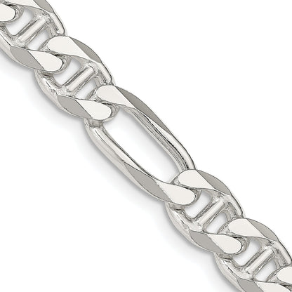 18 Inch Sterling Silver 8.25mm Figaro Anchor Chain