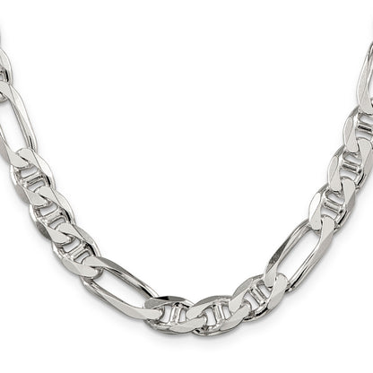 20 Inch Sterling Silver 8.75mm Figaro Anchor Chain