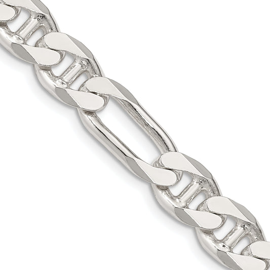 26 Inch Sterling Silver 8.75mm Figaro Anchor Chain