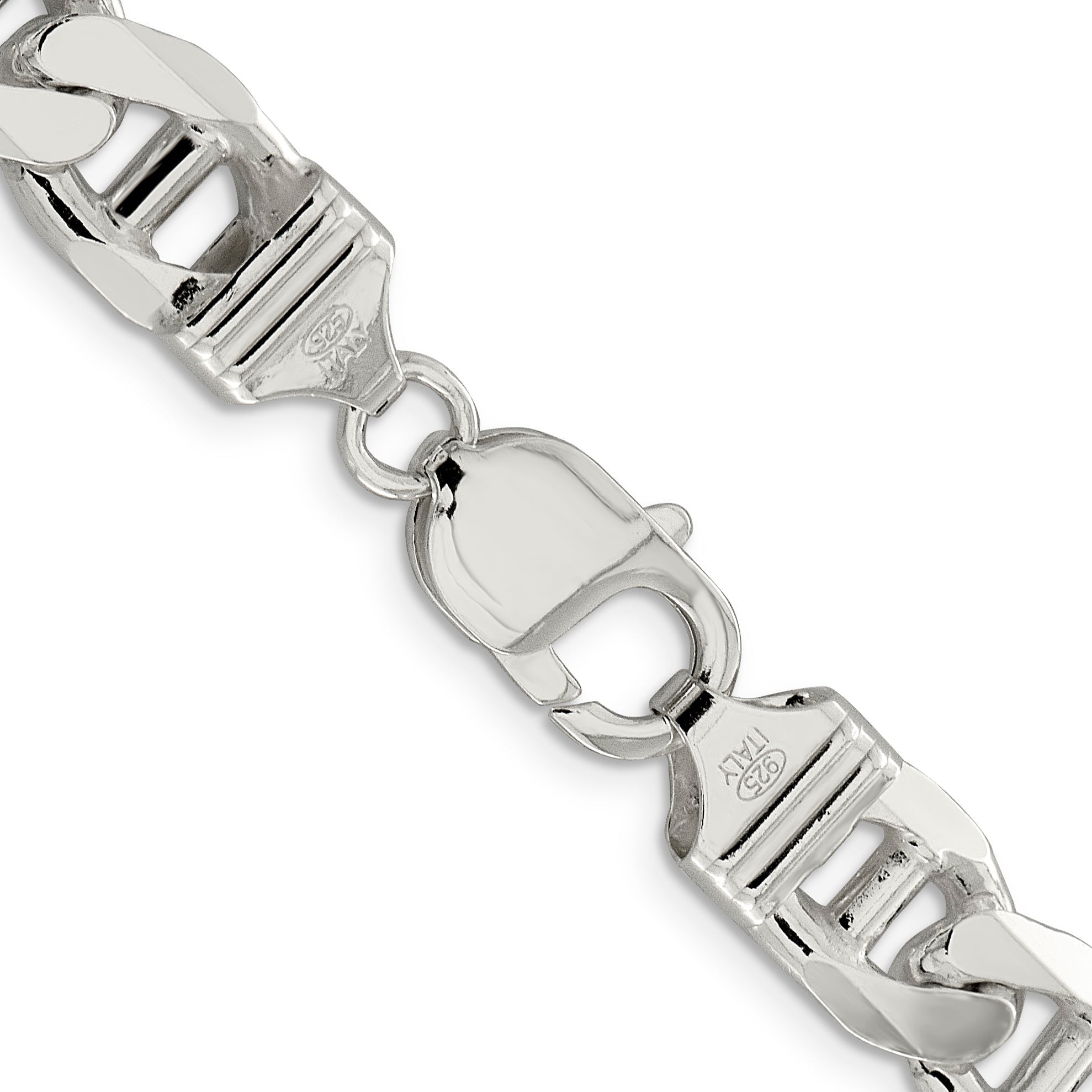 24 Inch Sterling Silver 10.65mm Figaro Anchor Chain