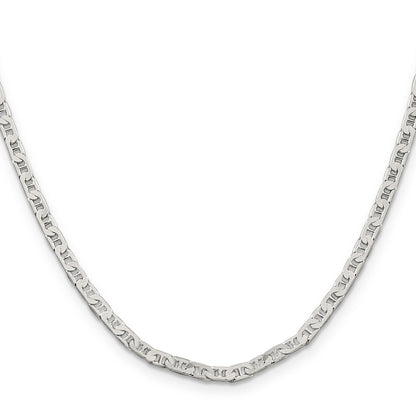 18 Inch Sterling Silver 3mm Flat Anchor Chain