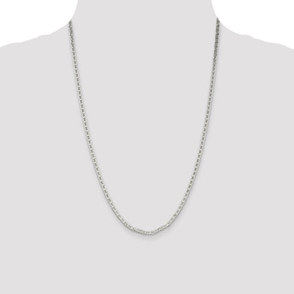 24 Inch Sterling Silver 3mm Flat Anchor Chain