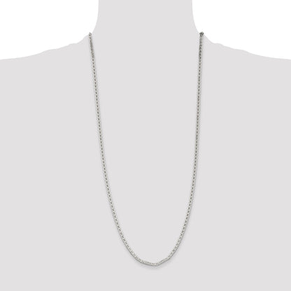 30 Inch Sterling Silver 3mm Flat Anchor Chain