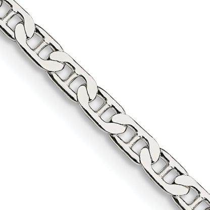24 Inch Sterling Silver 3mm Flat Anchor Chain