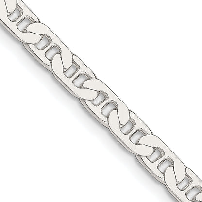 26 Inch Sterling Silver 4.5mm Flat Anchor Chain Necklace