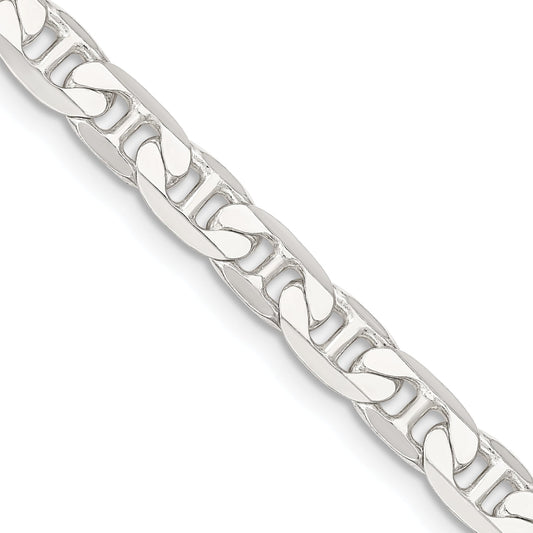 20 Inch Sterling Silver 7mm Flat Anchor Chain