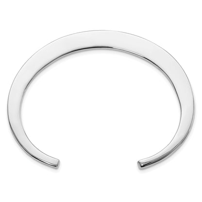Sterling Silver Polished Plain Open Bangle