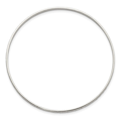 Sterling Silver Diamond Cut Slip-On Bangle