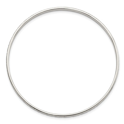 Sterling Silver Diamond Cut Slip-On Bangle