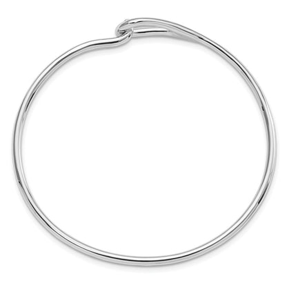Sterling Silver Rhodium-Plated Polished Bangle