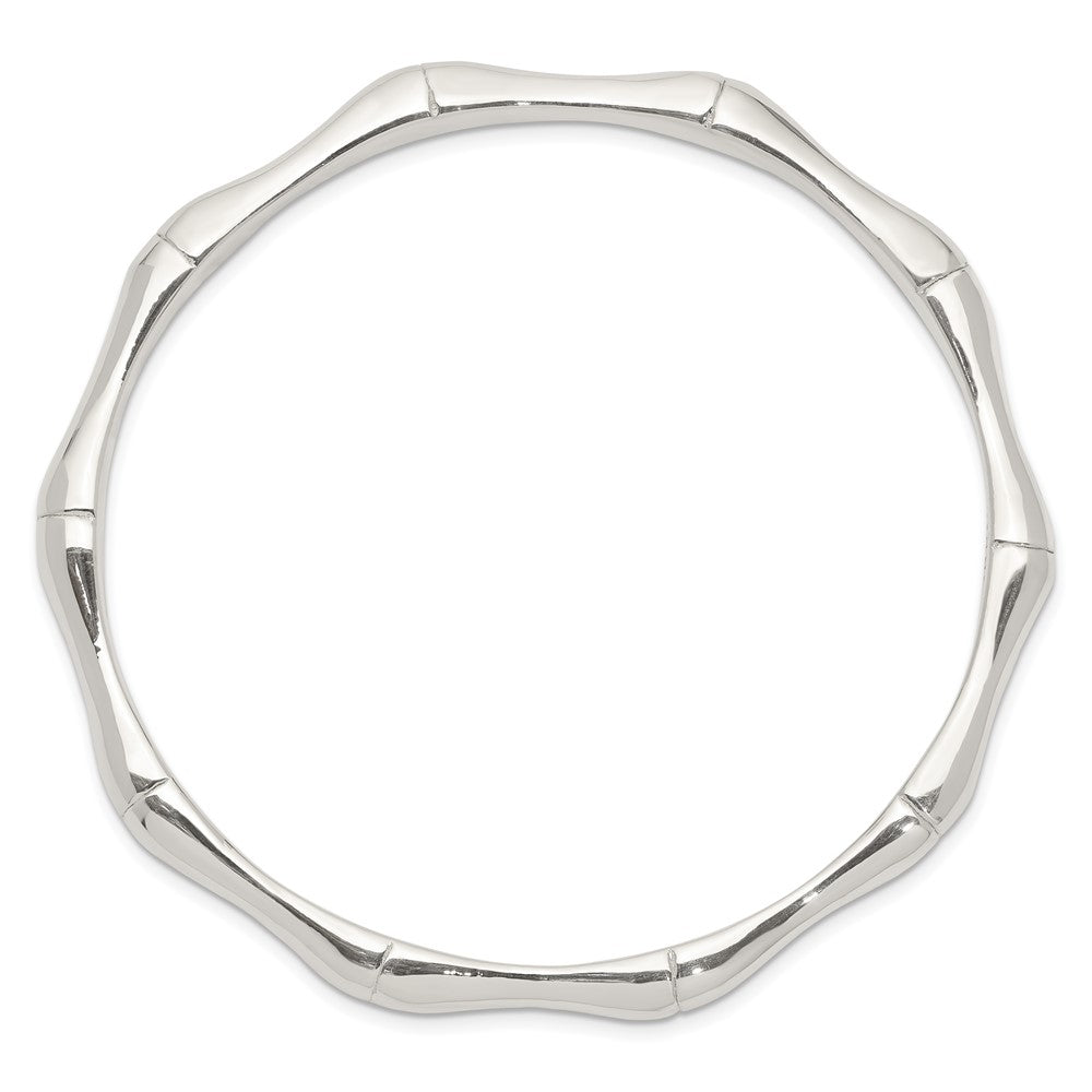 Sterling Silver Polished Slip-On Bangle